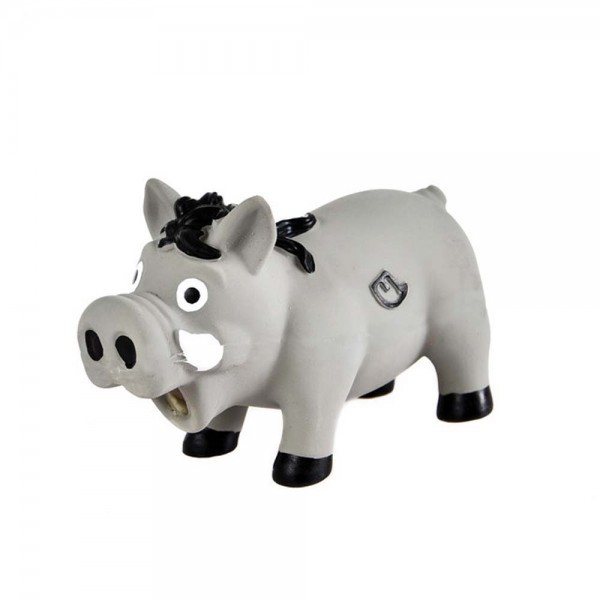 Farm-Land Latex Wildschwein Hundespielzeug in Grau 1