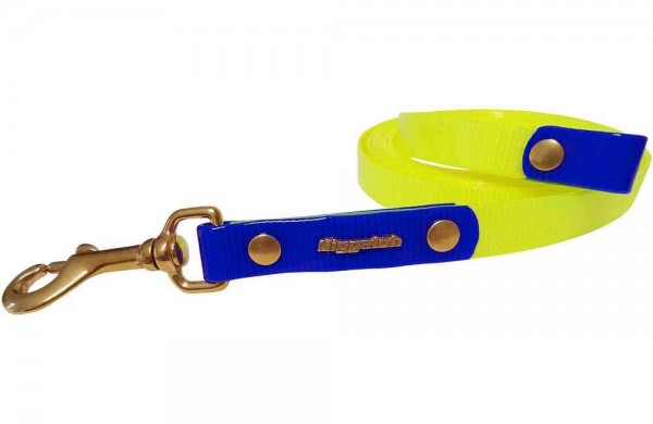 Niggeloh Biothane Glossy Schlepp- und Ausbildungsleine in Signalgelb