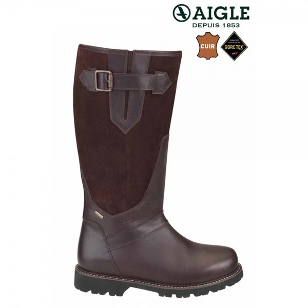 Aigle Parfield Fur GTX Lederstiefel mit Schaffell