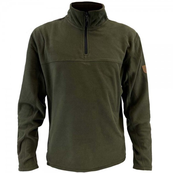 Rensing Fleecepullover Half-Zip in Oliv