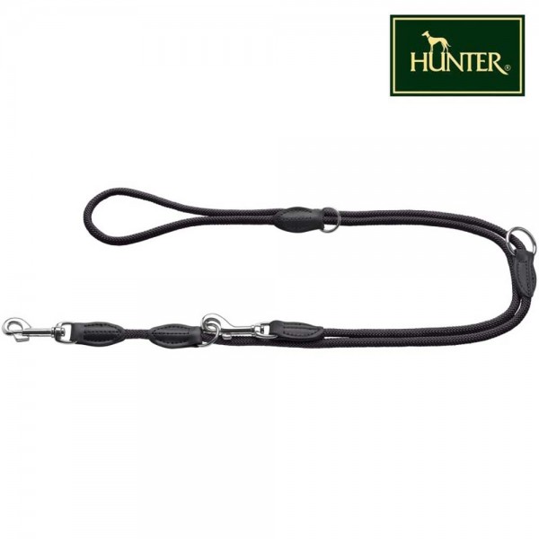 Hunter Retriever-Leine Freestyle Schwarz/Tau