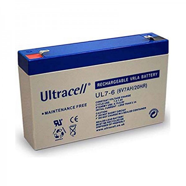Ultracell 6V 7Ah Bleibatterie