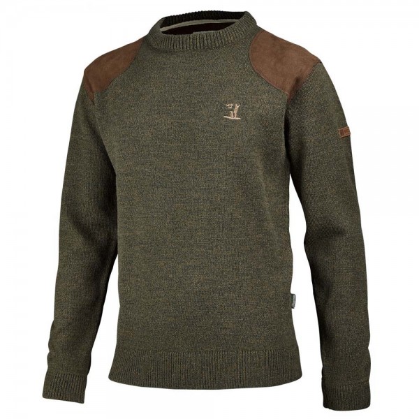Percussion Jagdpullover mit Rundhals