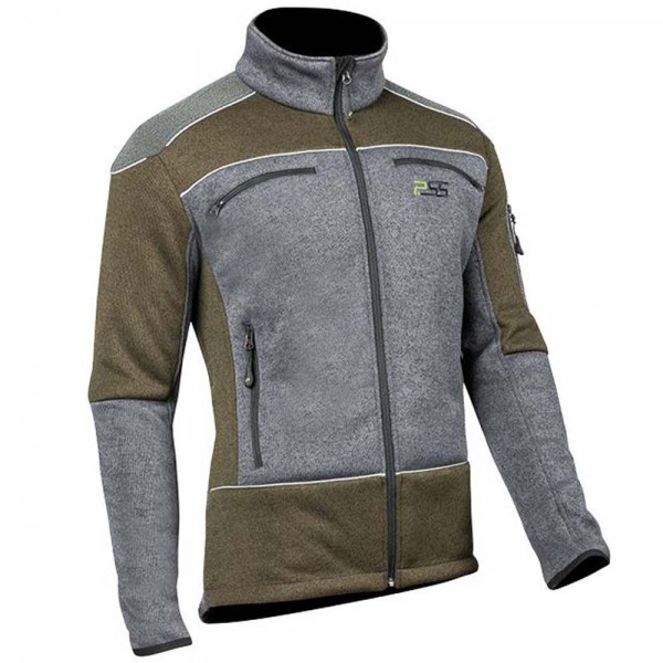 PSS X-treme Arctic Faserstrickjacke in Grau/Grün 1