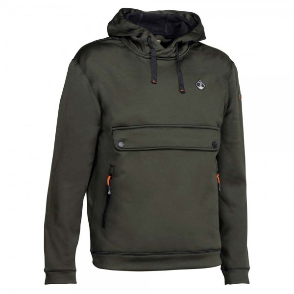 Percussion Softshell Hoodie mit Brusttasche Oliv