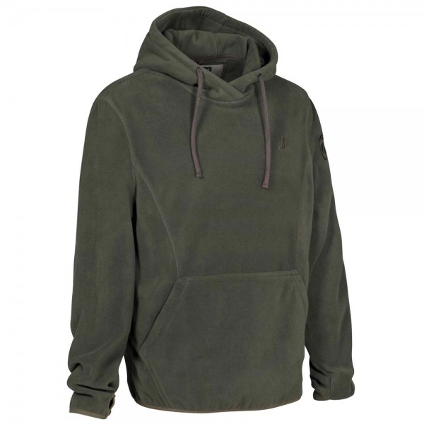 Percussion Fleece Kapuzen-Sweatshirt in Khaki