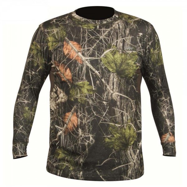 Hart Crew-L T-Shirt Langarm Camo Forest