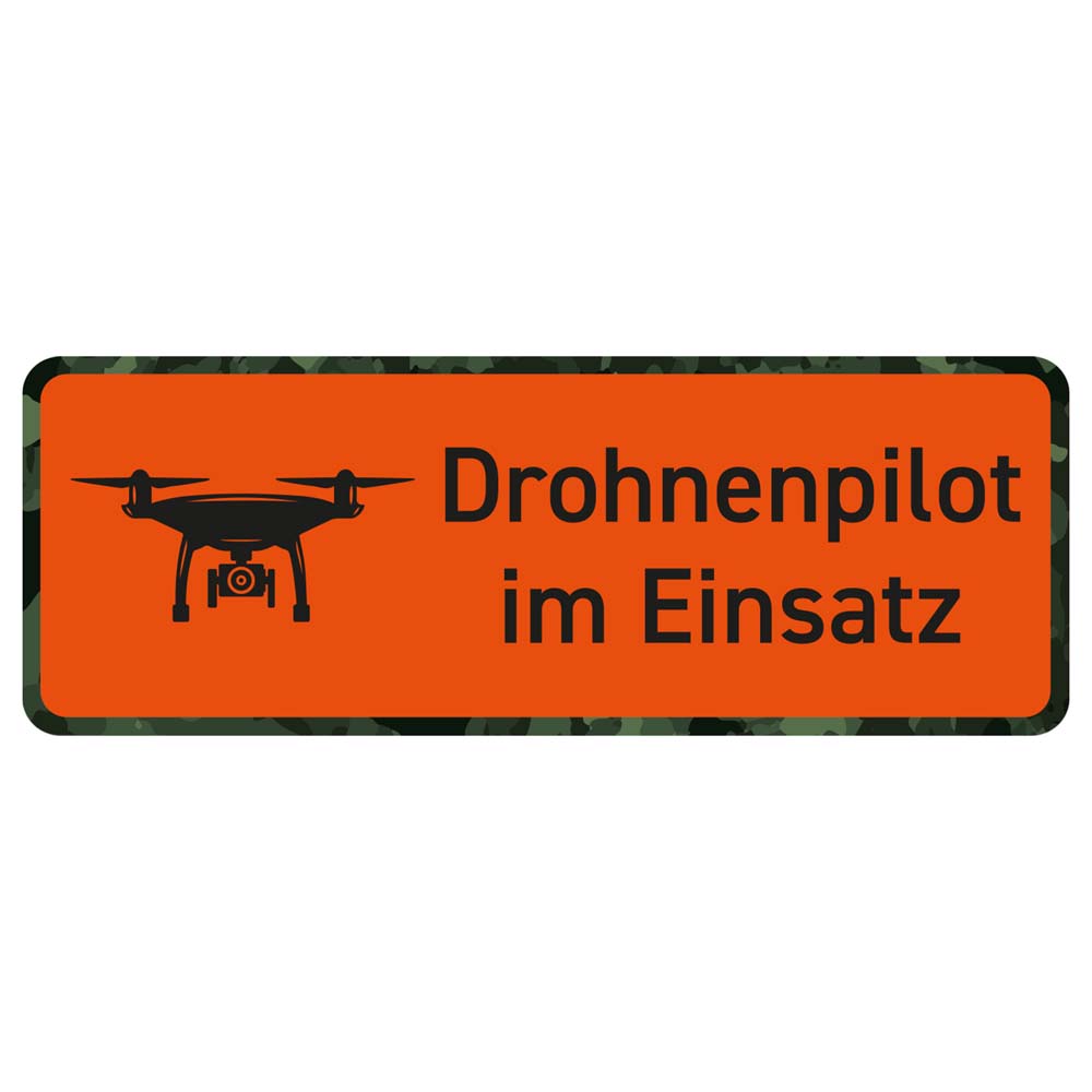 Magnetschild 'Drohnenpilot Im Einsatz' Von Kiwistar - Reflektierend & Wiederverwendbar