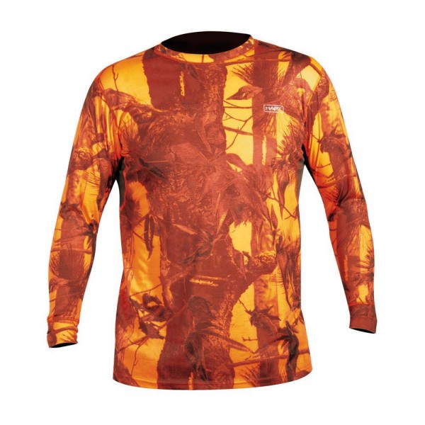 Hart Crew-L T-Shirt Langarm Camo Blaze