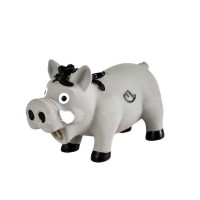 Farm-Land Latex Wildschwein Hundespielzeug in Grau