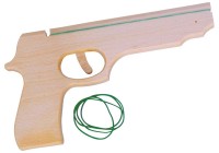 Holzpistole Magnum mit Schussfunktion