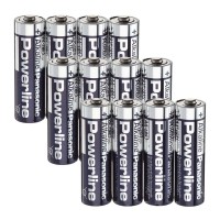 Panasonic Powerline AA Batterien 12 Stück