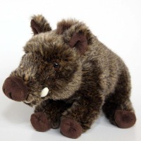 Plüschtier Wildschwein sitzend